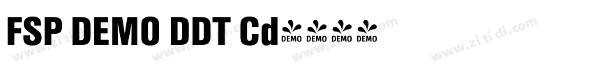 FSP DEMO DDT Cd字体转换 FSP DEMO DDT Cd字体转换